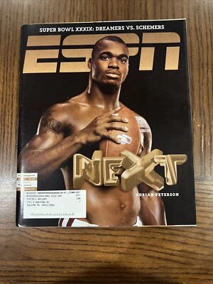 ESPN MAGAZINE--ADRIAN PETERSON  COVER--FEBRUARY 14 2005 - Image 1 of 4