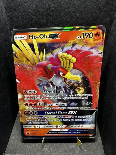 Ho-Oh GX SM57 - Black Star Promo - Ultra Rare Holo Pokemon Card Near Mint  Tin