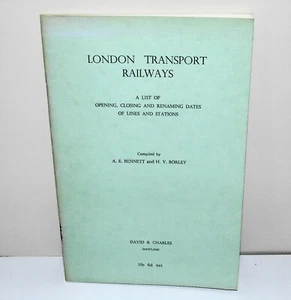 London Transport Railways Eine Liste der Umbenennungsdaten von Linien und Bahnhöfen 1963 - Bild 1 von 4