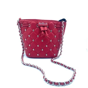 GAELLE SECCHIELLO IN ECOPELLE CON LETTERE IN METALLO DONNA - Foto 1 di 9