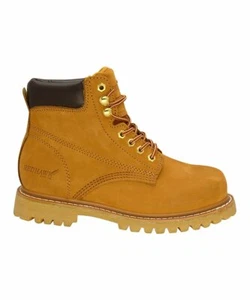 Herren Hellbraun Arbeitsstiefel 6" Einfache Zehe Nubukleder REDHAWK 0610 Größe 6-12 (D, M) - Bild 1 von 5