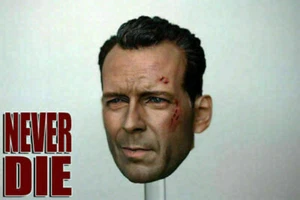 1/6th Male Star Bruce Willis Head Sculpt Battle Damage Ver For 12''Figure Doll - Picture 1 of 6