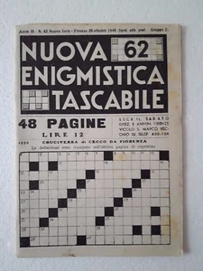 Nuova Enigmistica Tascabile n.62 ottobre 1946 - Picture 1 of 1