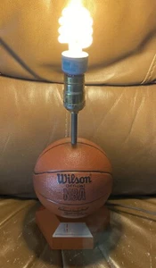 Vintage 1970s NBA Wilson Basketball Sports Lamp 12” - Picture 1 of 11