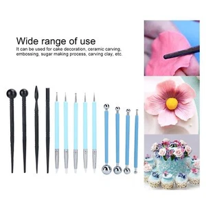13Pcs/Set Cake Carved Pens Flower Modelling Tools Fondant Cake Decorating Molds - Picture 1 of 12