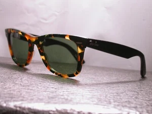 Ray Ban Wayfarer Deluxe Green Moss Tortoise Precious Resin Sunglasses ITALY - Bild 1 von 10