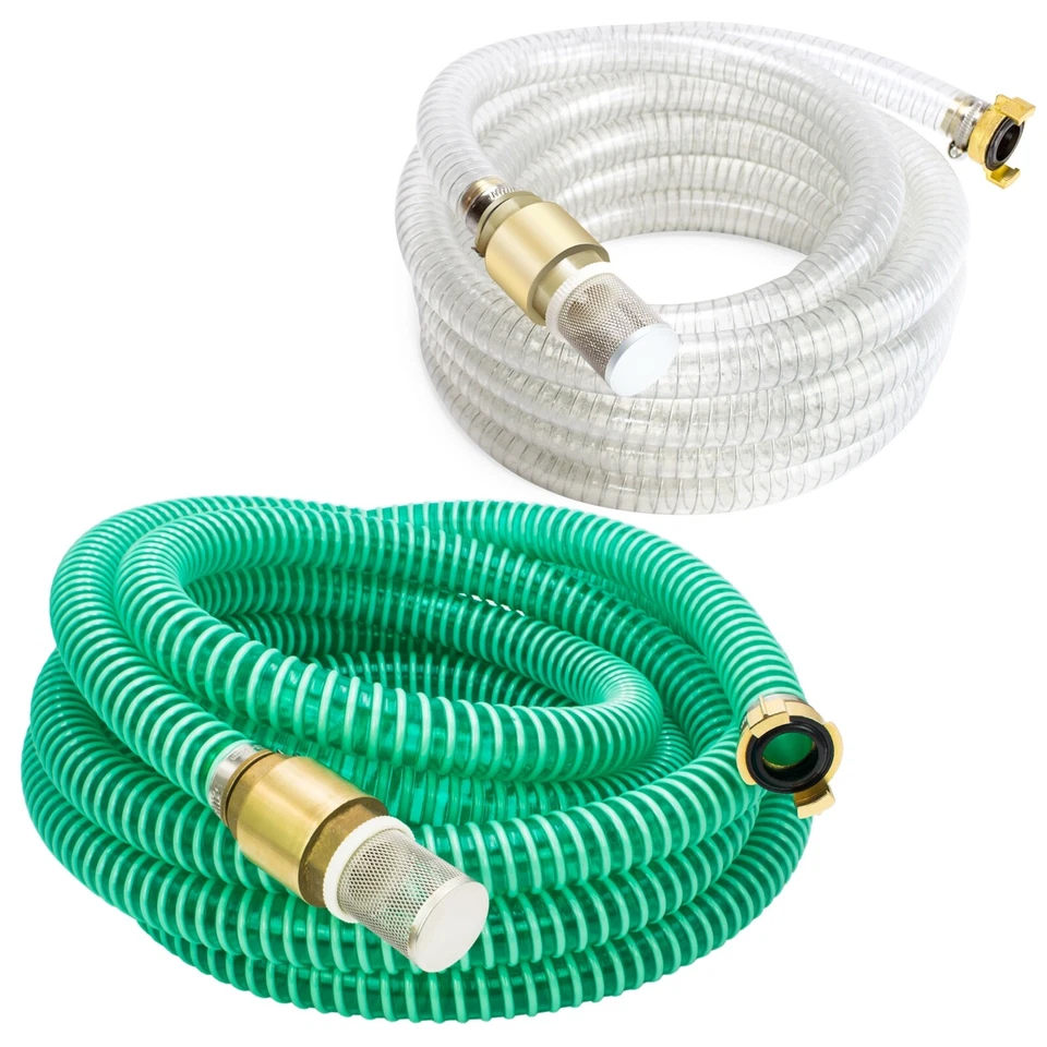 AWM® AWM Saugschlauch 1 Zoll Ansauggarnitur Gartenpumpe Ansaugschlauch Hauswasserwerk