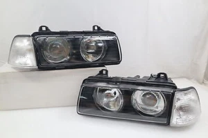 Depo Glass Lens Projector Headlight+Clear Corner Lights~For~BMW~E36 ti hatchback - Picture 1 of 9