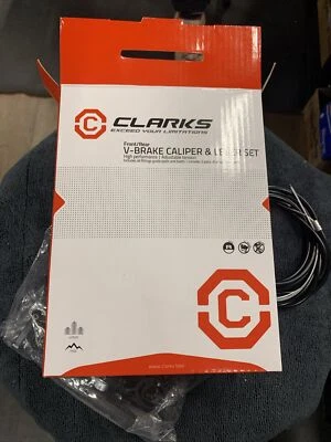 One Sets Clarks Front & Rear V-Brake Set w/ Levers, Two Brakes, 2 Levers. Cables - Image 1 of 4