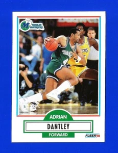 1990-91 Fleer BASKETBALL #39 ADRIAN DANTLEY NRMINT+ HOF DALLAS MAVERICKS (SB1) - Imagen 1 de 2