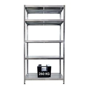 SCAFFALE IN METALLO MACISTE 100 X 50 X 195 H 5 PIANI KG 260 SENZA BULLONI - Foto 1 di 6