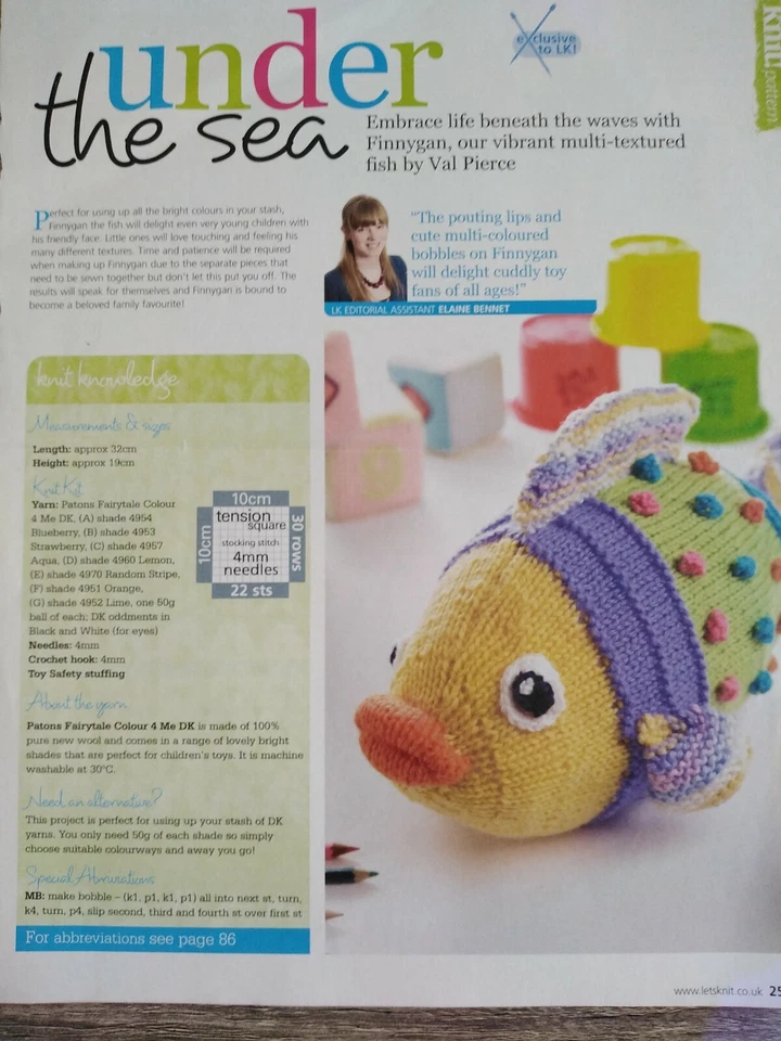 UNDER THE SEA - Designed by Val Pierce - Magazine Pull Out - Image 1 of 1