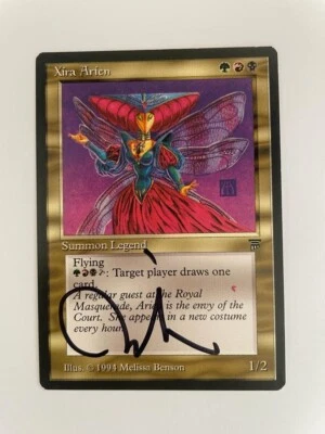 MTG ARTIST PROOF LEGENDS XIRA ARIEN SIGNED BY MELISSA BENSON CREATURE VERY RARE - Image 1 of 4