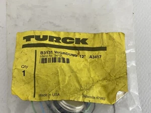 Turck B3131 con tierra 12” A3417 *NUEVO STOCK ANTIGUO* *CAJA ABIERTA* - Imagen 1 de 4