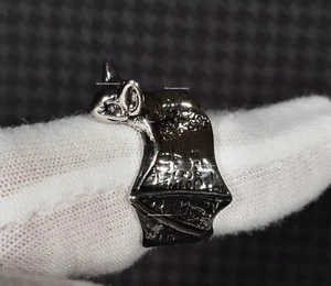Bat Vampire Ring Gothic Adjustable Vintage Style Silver Plated and Bag - VIDEO - Picture 1 of 7