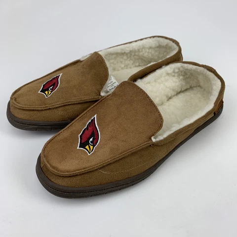 Foco Men’s Arizona Cardinals NFL Brown Moccasin Slippers Shoes Size Small Cover