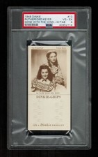 PSA 4 RUTHERFORD & KEYES in GONE WITH THE WIND Dinkie Card #13 COMPLETE WITH TAB