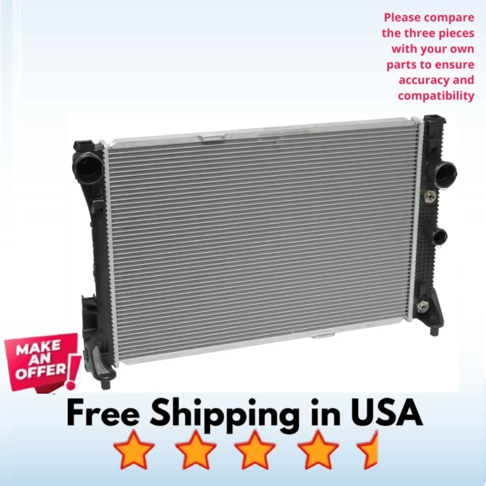 散热器 A/C 适合梅赛德斯-奔驰 C350 2008 - 2012,梅赛德斯-奔驰 GLK350 2010 - 2012 — 第 1/1 张图片