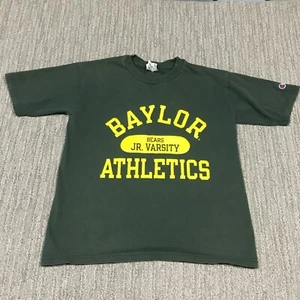 Baylor Bears Shirt Boys Medium Green Champion College Football Youth Kids Logo - Picture 1 of 15