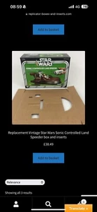 brandneue Sonic Controlled Land Speeder Box und Einsätze Landspeeder - Bild 1 von 1