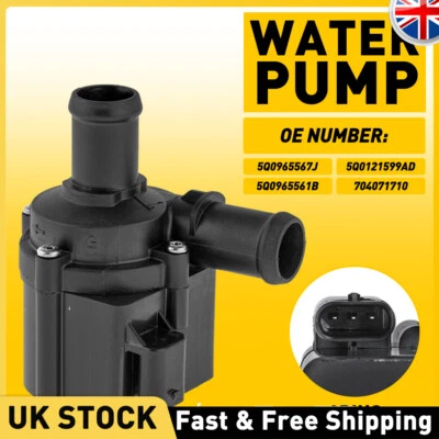 1x Water Auxiliary Coolant Pump 5Q0965561B For Audi Seat Skoda VW 1.6 1.8 2.0TDI - Image 1 of 4