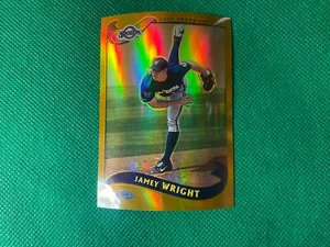 Topps 2002 refractores cromados dorados #217 Jamey Wright Milwaukee Brewers - Imagen 1 de 1