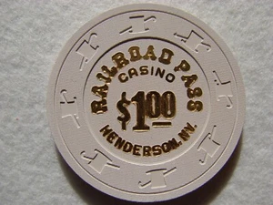 RAILROAD PASS Casino * 1$ Poker Chip * HENDERSON * Las Vegas * - Bild 1 von 1