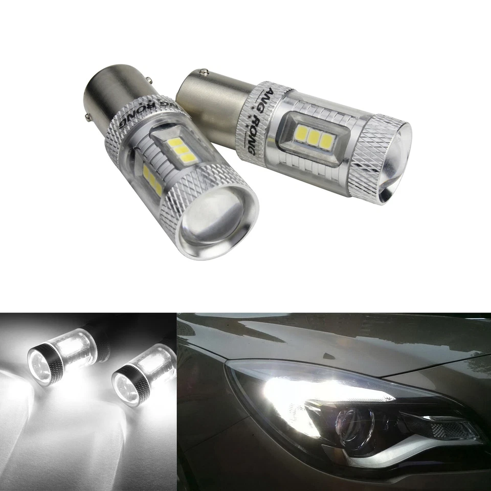 2x 1156 Ba15s 382 P21w 48 SMD LED Side Indicator Tail Stop Brake Light Bulbs Red