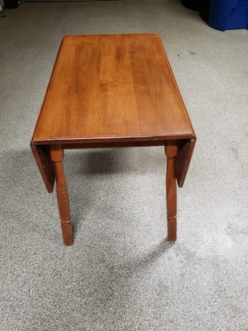 Vintage drop leaf dining table. LOCAL PICKUP ONLY Cover