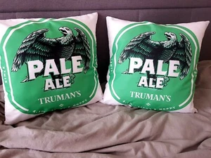 2x Trumans Pale Ale Beer Cushion Cover Pillow Case 18” 45x45cm Party Gift - Picture 1 of 5