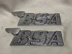 BSA TANK BADGES - BSA A65 A70 SOLD AS A PAIR - Picture 1 of 6