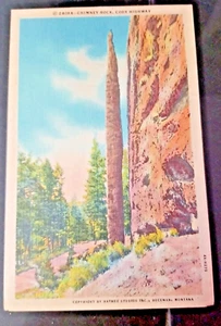 Yellowstone National Park Chimney Rock Cody Highway Postcard Vintage Card PC - Picture 1 of 3
