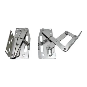 2Pcs Tip Out Tray Hinges Spring Door Hinge 45 Degree Pivots Hinge for TV - Picture 1 of 5