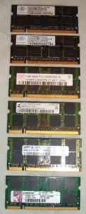 6 GB (6 x 1 GB) 2Rx8 PC2-5300S-555-12 SODIMM Laptop Memory/Ram Various Makes. - Picture 1 of 7