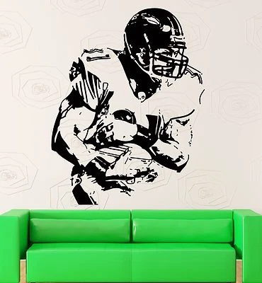 Pegatinas de pared calcomanía de vinilo para jugadores de fútbol americano decoración del Super Bowl para hombres (z2183) Foto 1 de 3