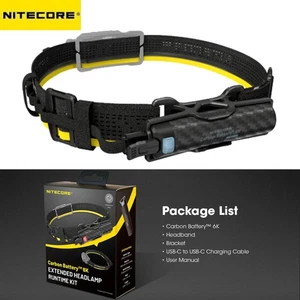 Nitecore Carbon Battery 6K Kit 6000mAh Power Bank Extended Headlamp Runtime Lamp - Picture 1 of 16