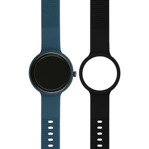 Smartwatch HIP HOP HWU1197 Silicone Blue + Strap Black TOUCHSCREEN - Picture 1 of 8