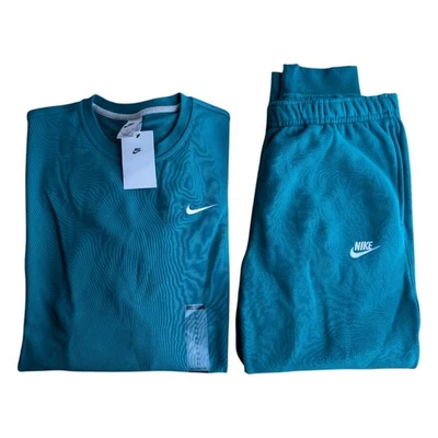 Conjunto de chándal Nike Club polar para hombre 2 piezas talla XL verde azulado conjunto de regalo nuevo con etiquetas Foto 1 de 4
