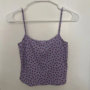 Camiseta sin mangas para mujer Florence Lavender Holly Berry gráfica talla M mezcla de algodón nueva con etiquetas - Imagen 1 de 6