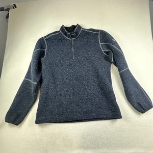Chaqueta Kuhl Para Hombres Grande Gris THOR 1/4 Cremallera Thermokore Mezcla de Lana Senderismo Aire Libre - Imagen 1 de 14