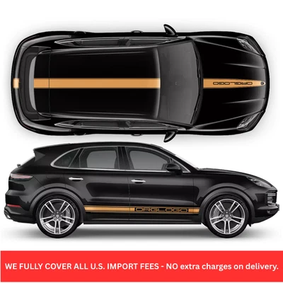 Racing Decals Set in One Color for Porsche Cayenne / Macan - Image 1 of 4
