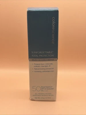 Colorescience Sunforgettable Total Protection Brush-On Shield Bronze SPF 50 NIB - Image 1 of 2