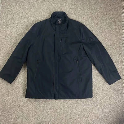 Tech By Tumi Jacket Mens XXL Black Soft Shell Lining Full Zip Pockets Back Snap - Image 1 of 4