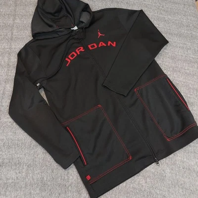 Chaqueta De Colección Retro Air Jordan Para Hombre XL Larga Cremallera Completa Cosida Bulls Foto 1 de 4