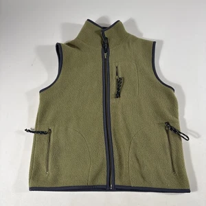 Vintage Old Navy Womens Fleece Vest Small Full Zip Green Pockets Outdoor - Bild 1 von 7