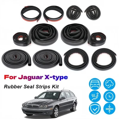 Tiras de sellado de goma para recortar corrientes de aire kit de reducción de ruido del viento para Jaguar tipo X Foto 1 de 4