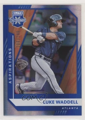 2021 Panini Elite Extra Edition Aspirations Blue /249 Luke Waddell #157 - Image 1 of 2