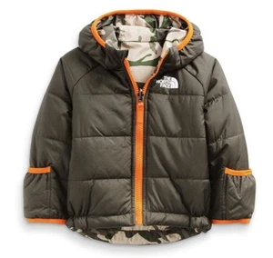 The North Face Infant Reversible Perrito Jacket, New Taupe Green, 0-3 M, NB - Picture 1 of 12