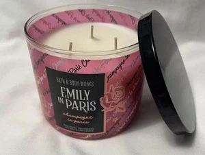 Bath and Body Works 3 Docht Kerze Champagner In Paris Emily in Paris Sammlung - Bild 1 von 4