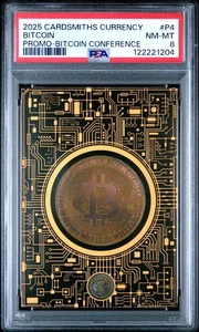 2025 Cardsmiths Currency Bitcoin Conference Promo Card PSA 8 NM-MT #P-4 - Picture 1 of 2